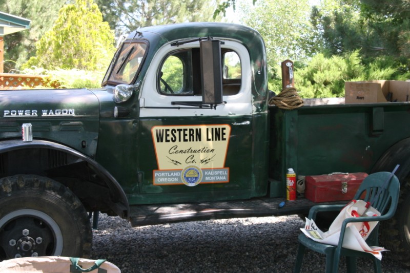 Western Line - Mike Stone
Mike's reproduction Western Line door logo
