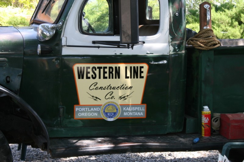 Western Line - Mike Stone
Mike's reproduction Western Line door logo
