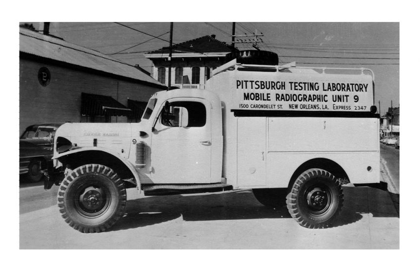 Pittsburgh Testing Laboratory Power Wagon
Pittsburgh Testing Laboratory now called Professional Services Incorporated is located in New Orleans, Louisiana and used Power Wagons in their business.

Thanks to Todd Somers and Craig Marks of Professional Services for supplying the picture.
