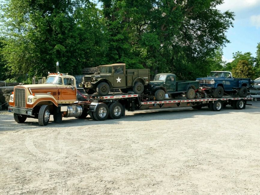 Loaded for IA 2018
Doug's Big Horn loaded with my M37 and Dylan's Power Wagon and Doug's W300 IA June 2018
