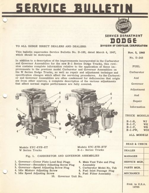 Carbureter Service Page 01
