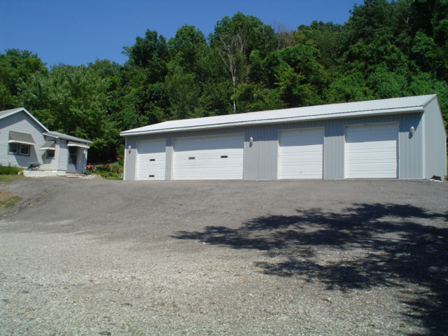 our little shack and big garage.
